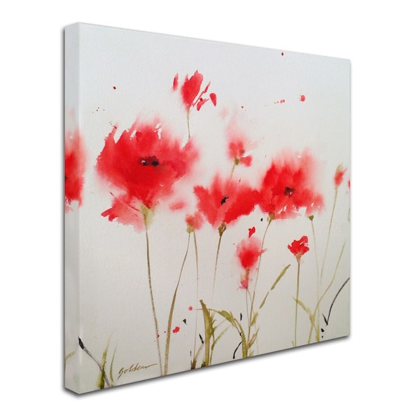 Sheila Golden 'A Poppy Moment' Canvas Art,35x35